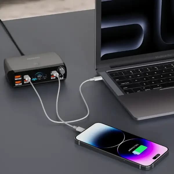شارژر رومیزی هوشمند پرودو مدل Porodo PowerGate Smart Charging Station — تصویر ۵