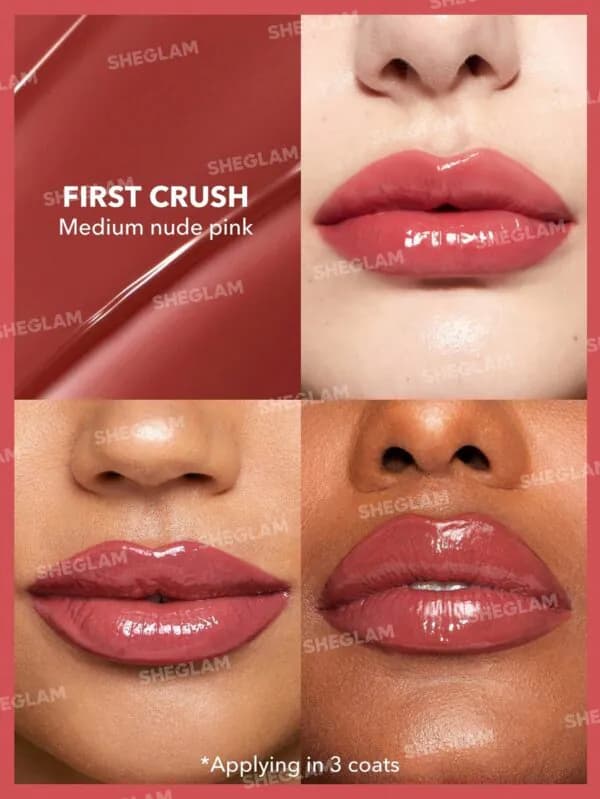 Sheglam Pout-Perfect Shimmer Lip Plumper – First Crush | لب پرکننده و شاین‌دار — تصویر ۲