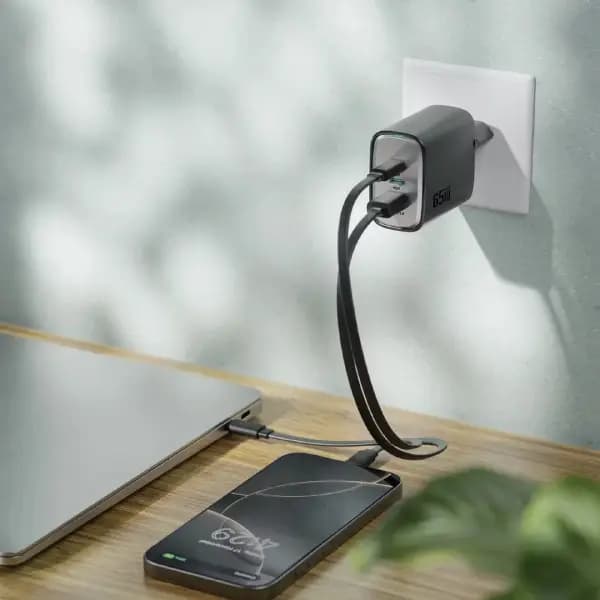 شارژر دیواری 65 وات گرین لاین مدل Green Lion Supra 65W EU GaN Wall Charger — تصویر ۲