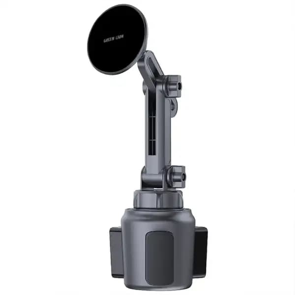هولدر و نگهدارنده گوشی موبایل جا لیوانی خودرو با قابلیت مگ سیف گرین لاین مدل Green Lion GX-73