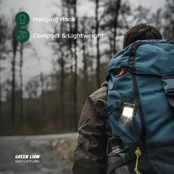 چراغ‌ کمپینگ گرین لاین مدل Green Lion Keychain Light with Foldable Design — تصویر ۳