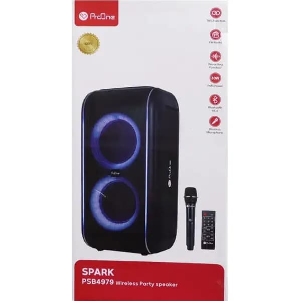 پارتی اسپیکر بلوتوثی 30 وات پرووان مدل ProOne PSB4979 Spark — تصویر ۷