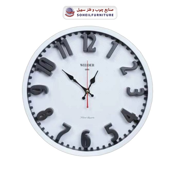 ساعت دیواری ولدر 606 WELDER سهیل — تصویر ۲