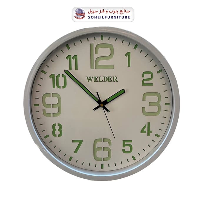 ساعت دیواری ولدر 609 شب نما WELDER سهیل — تصویر ۳