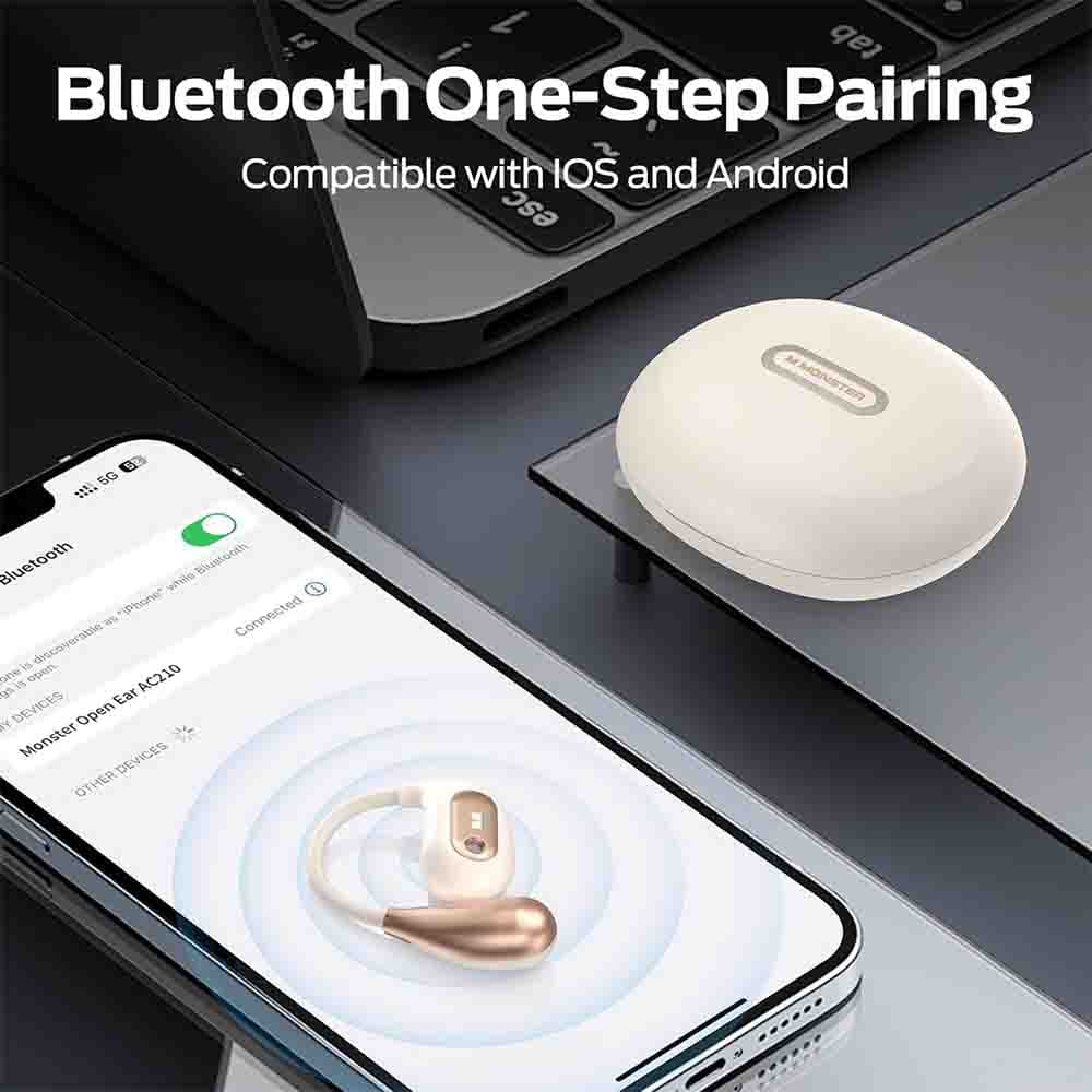 هدفون بی سیم Monster مدل Open Ear AC210 — تصویر ۳