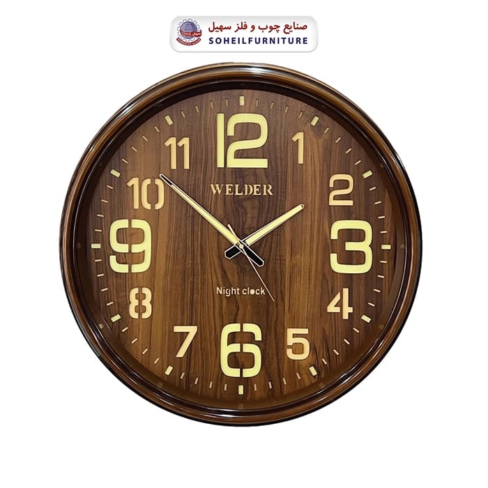 ساعت دیواری ولدر 633 شب نما WELDER سهیل — تصویر ۸