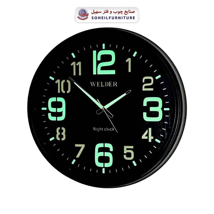 ساعت دیواری ولدر 633 شب نما WELDER سهیل — تصویر ۵