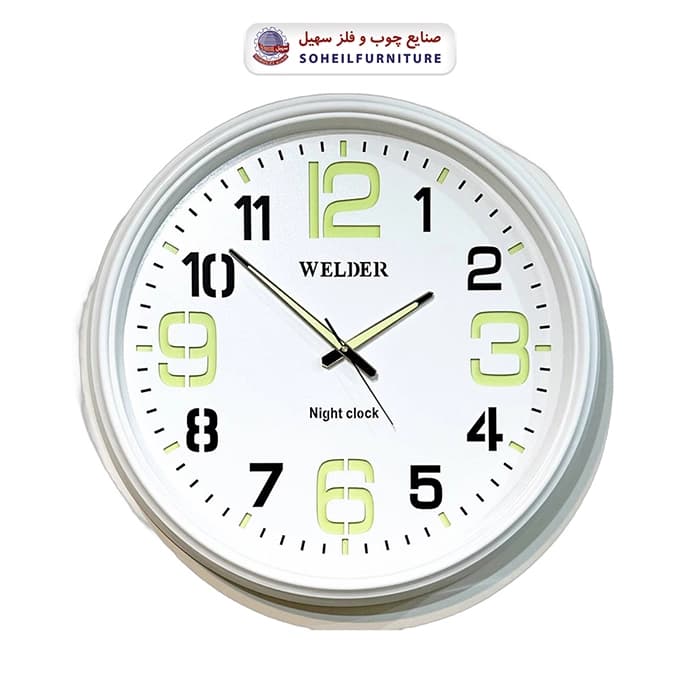 ساعت دیواری ولدر 633 شب نما WELDER سهیل — تصویر ۳