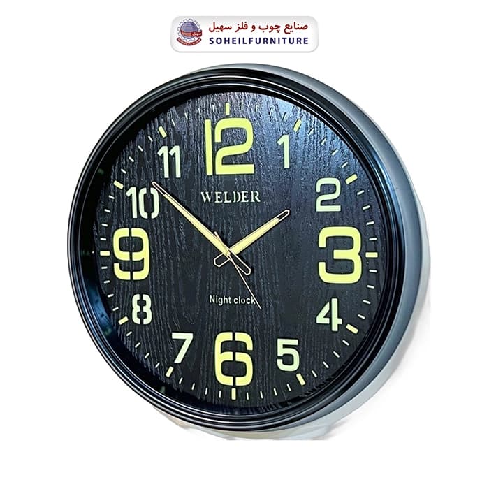 ساعت دیواری ولدر 633 شب نما WELDER سهیل — تصویر ۲