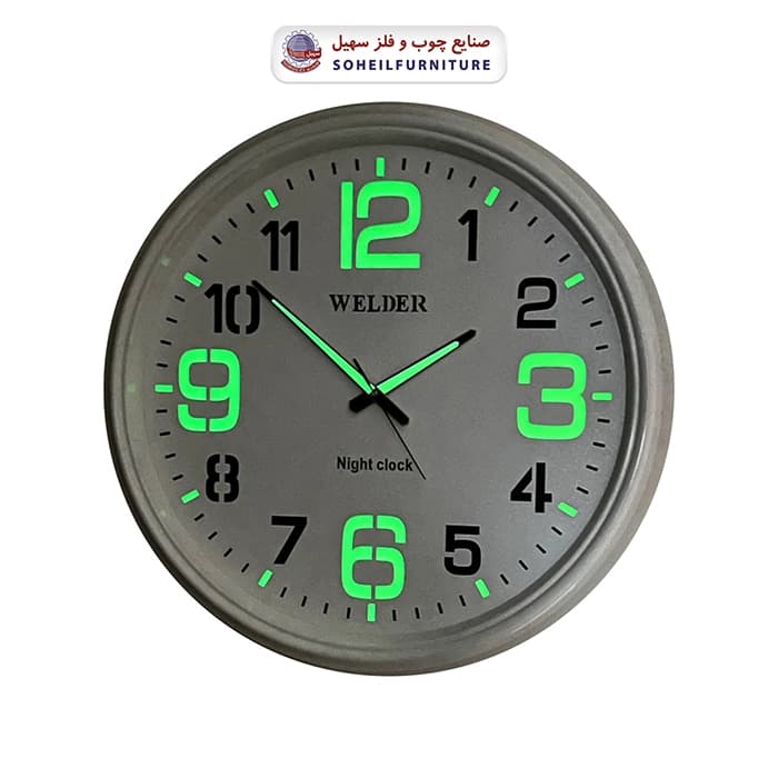 ساعت دیواری ولدر 633 شب نما WELDER سهیل — تصویر ۶