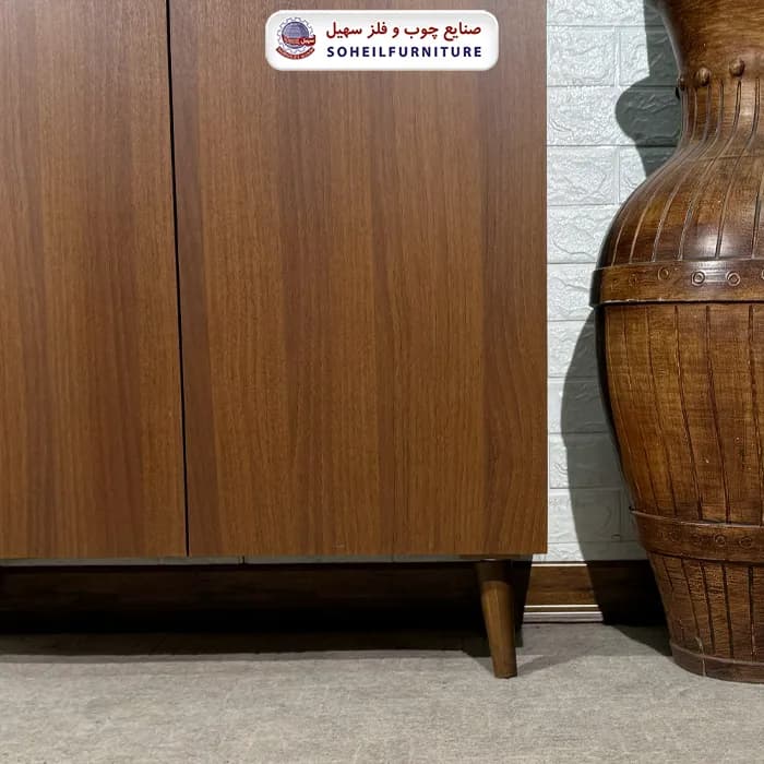 جاکفشی چوب و MDF کشو دار مدل 124 سهیل (روکش ضدآب و ضدخش وکیوم) — تصویر ۳