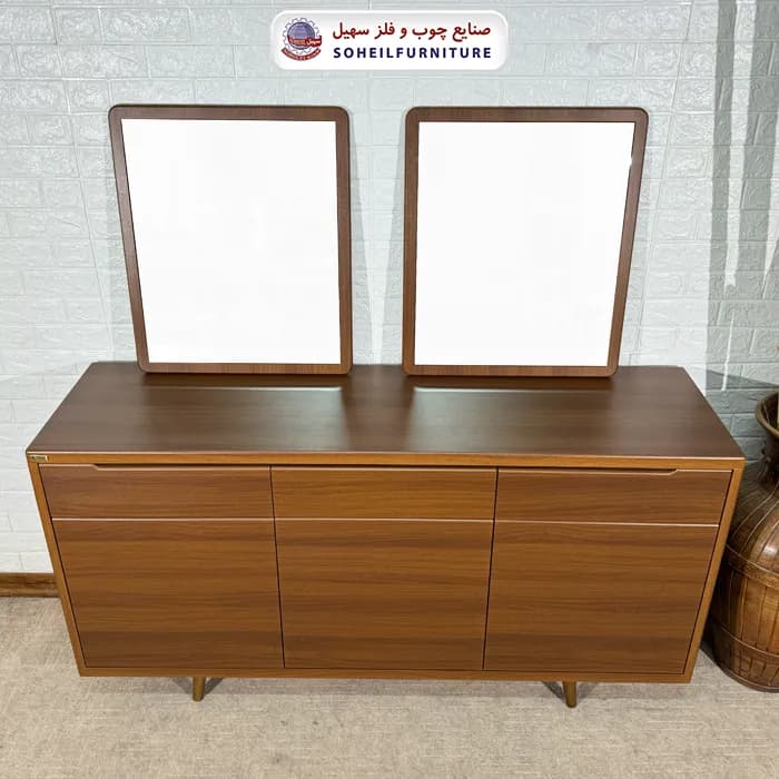 آینه کنسول چوبی مدرن مدل 124 سهیل(روکش ضدآب و ضدخش وکیوم) — تصویر ۵
