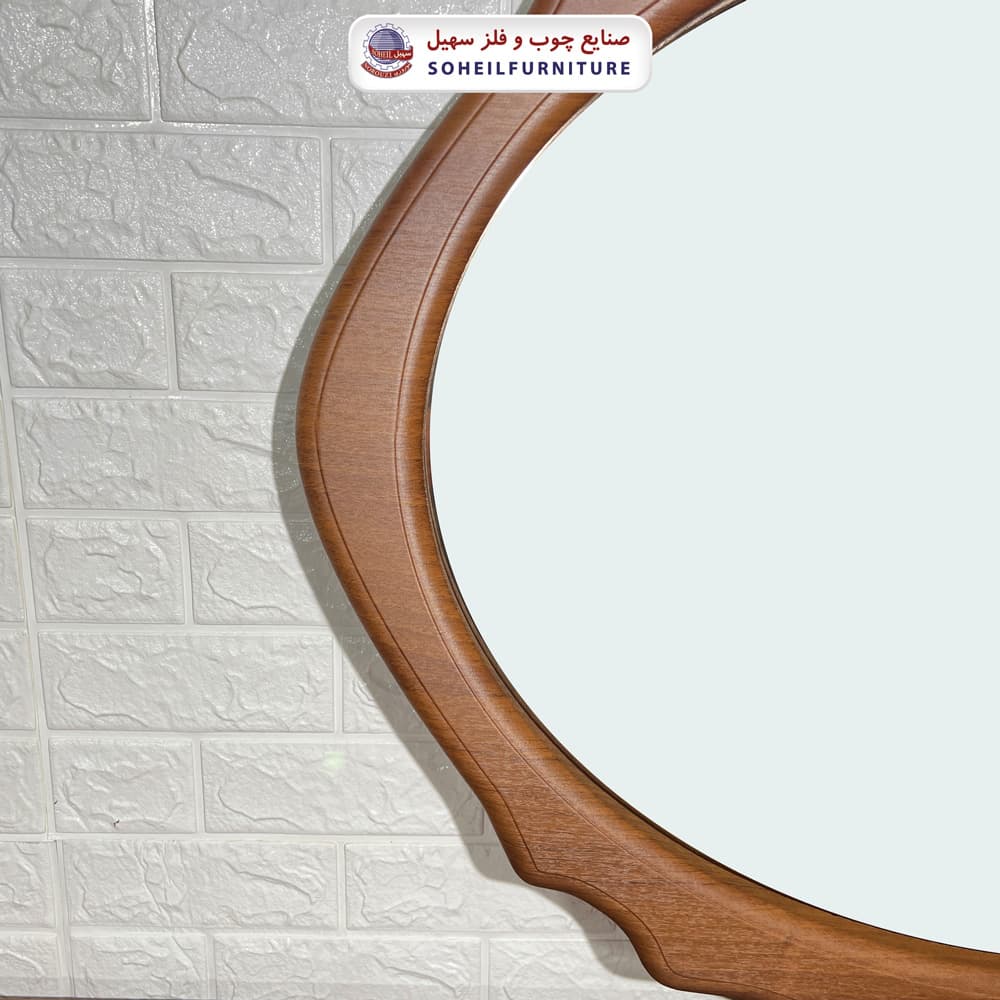 آینه کنسول چوبی سلطنتی کلاسیک مدل 0080 سهیل(روکش ضدآب و ضدخش وکیوم) — تصویر ۷