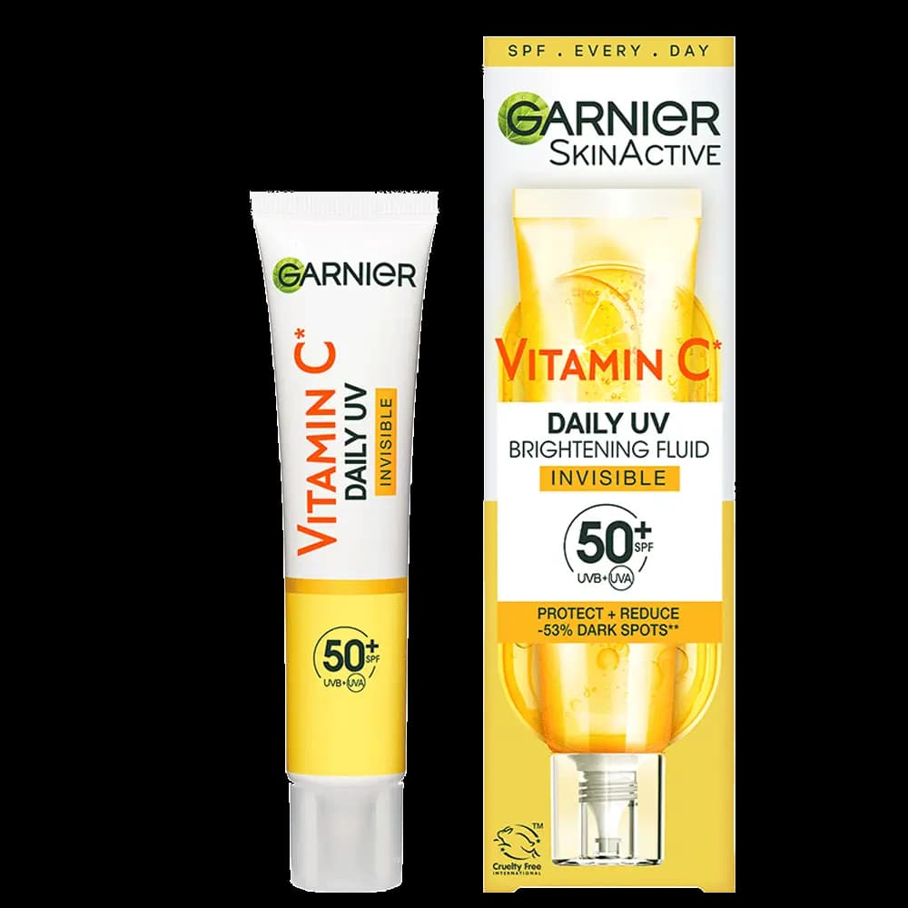کرم ضدآفتاب ضدلک بی رنگ ویتامین سی گارنیر با SPF 50 حجم 40ml