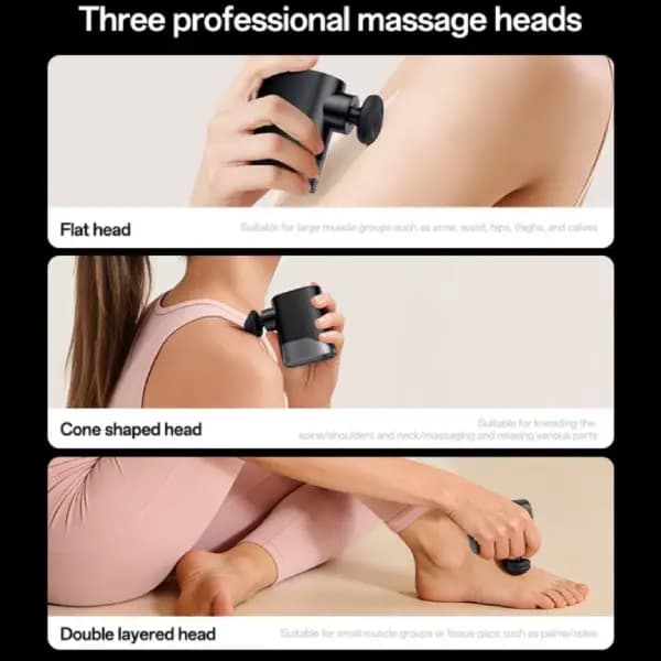 ماساژور تفنگی قابل حمل یسیدو مدل Yesido MG61 Mini Portable Massage Gun — تصویر ۴