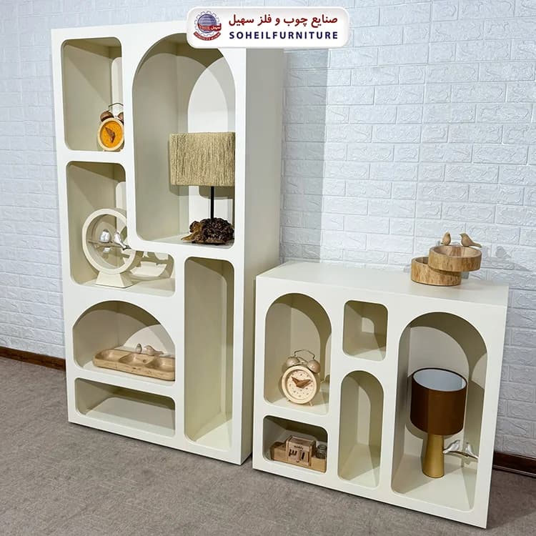 میز کنسول مینیمال کرم رنگ سهیل — تصویر ۷