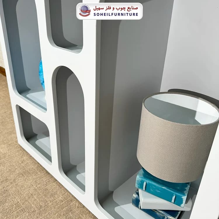 میز کنسول مینیمال طوسی رنگ سهیل — تصویر ۸