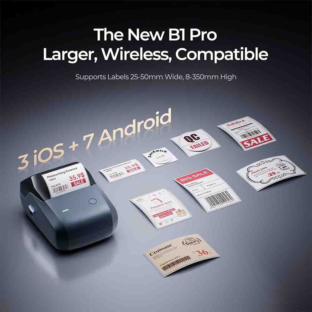 پرینتر لیبل زن NIIMBOT مدل B1 Pro (استوک در حد نو) — تصویر ۳
