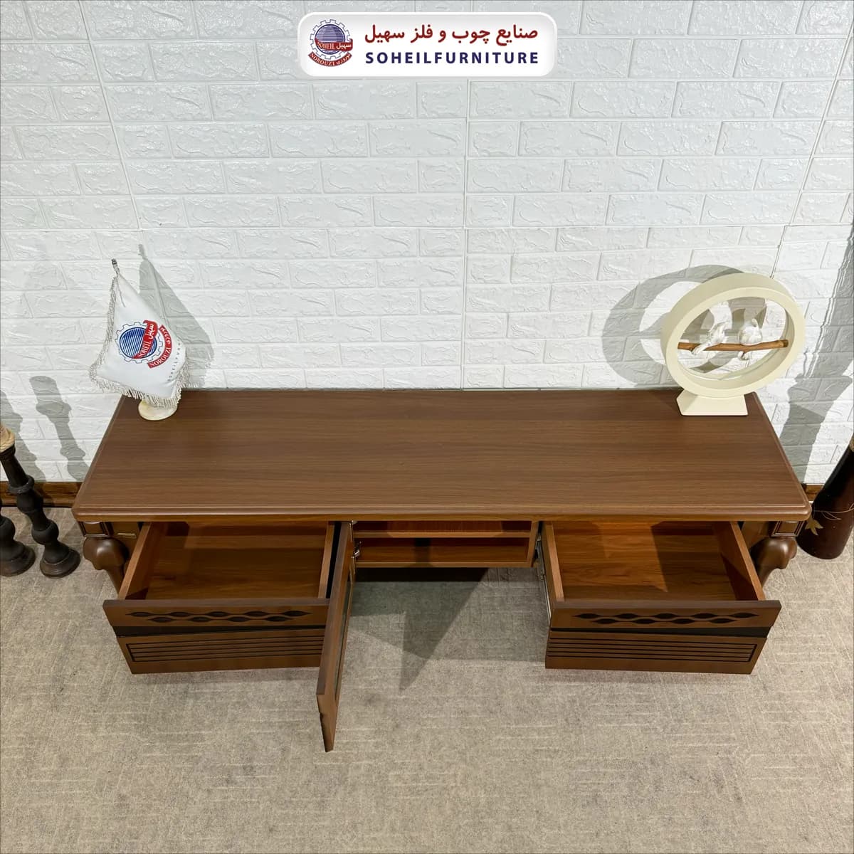 میز تلویزیون 0081 سهیل (روکش ضد آب و ضد خش وکیوم) — تصویر ۳