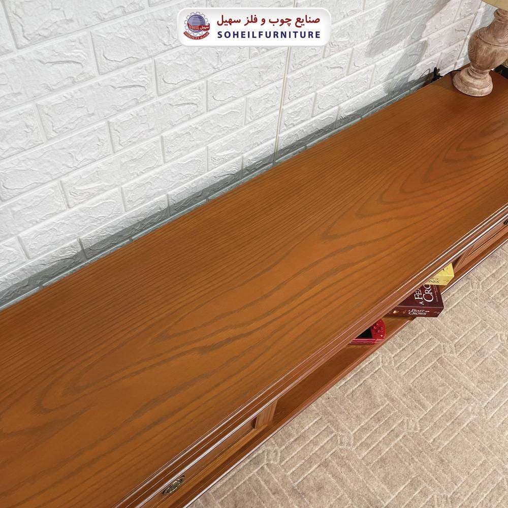 میز تلویزیون 132 سهیل (روکش طبیعی چوب بلوط) — تصویر ۶