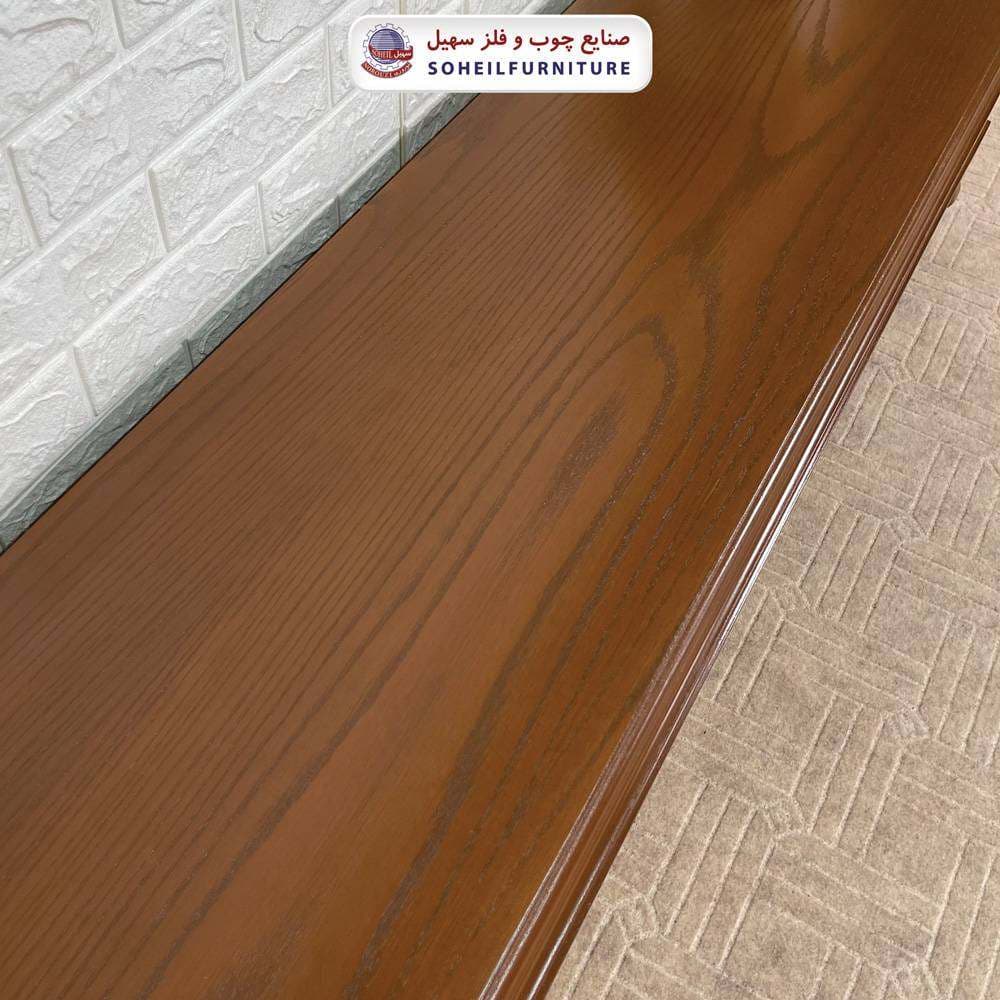 میز تلویزیون 132 سهیل (روکش طبیعی چوب بلوط) — تصویر ۵