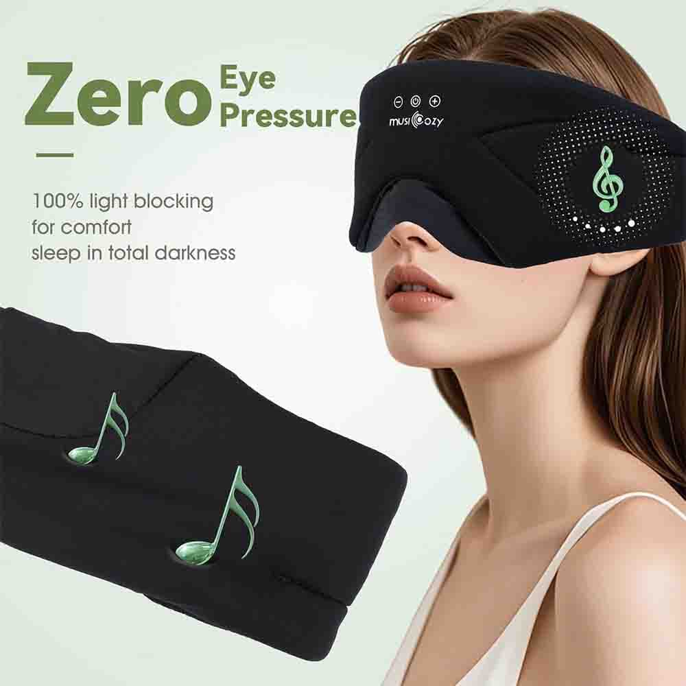 هدفون خواب و چشم بند بلوتوثی MUSICOZY — تصویر ۶