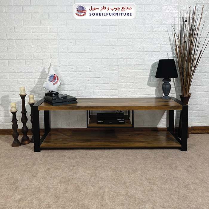 میز تلویزیون MDF و فلز 119 سهیل — تصویر ۳