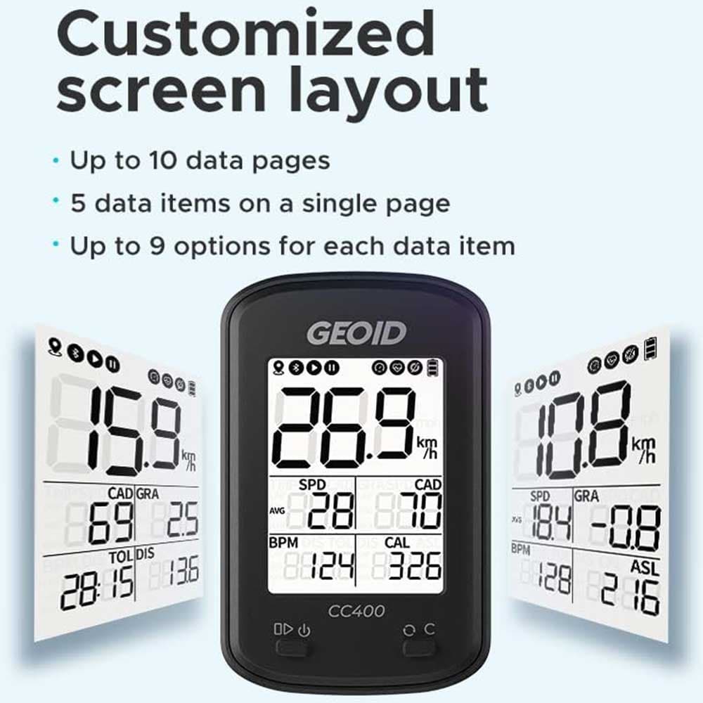کامپیوتر دوچرخه GEOID مدل CC400 — تصویر ۳