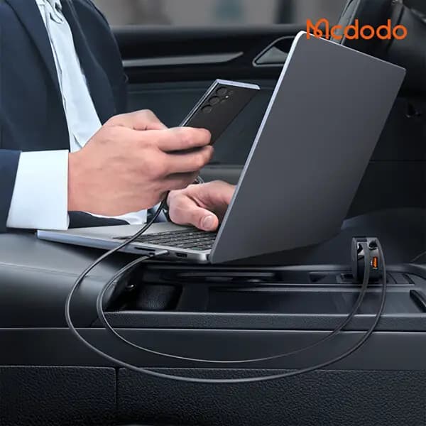 شارژر فندکی 75 وات فست شارژ با کابل مک دودو مدل Mcdodo CC-1560 — تصویر ۵