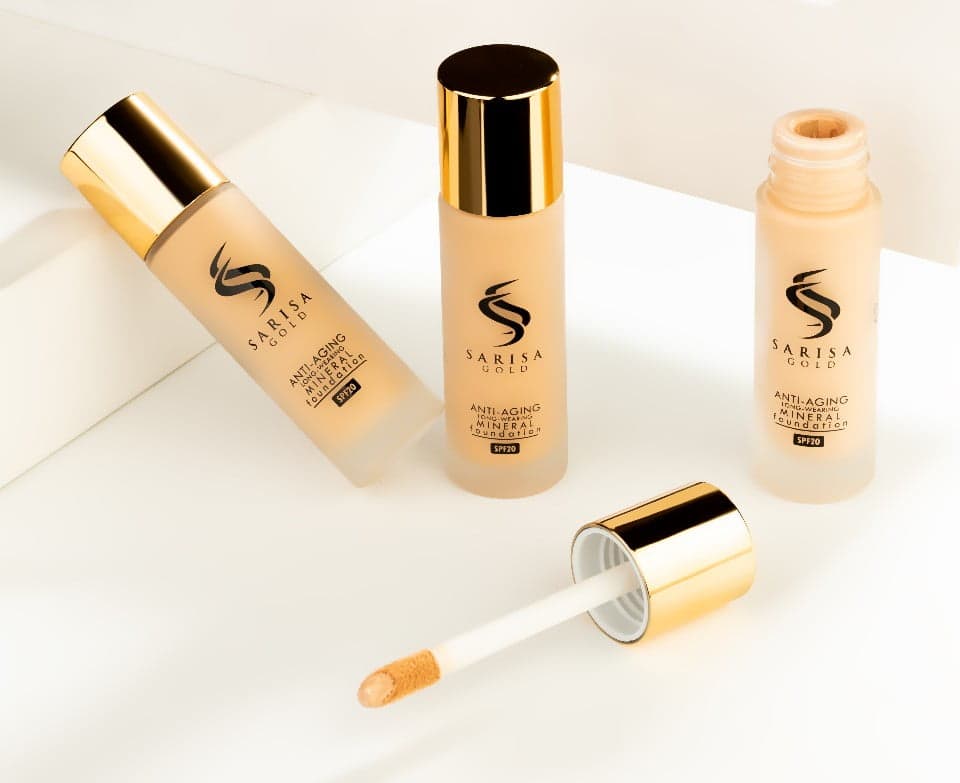کرم پودر ساریسا گلد شماره 42 Sarisa Gold Anti Aging — تصویر ۲