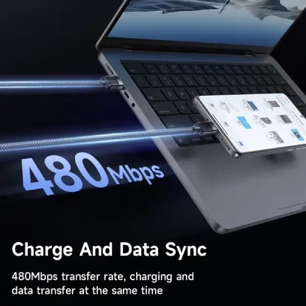 کابل 1.2 متر USB-A به USB-C مک دودو مدل Mcdodo CA‑5650 Fast Charging Cable Magnetic Data Cord — تصویر ۴