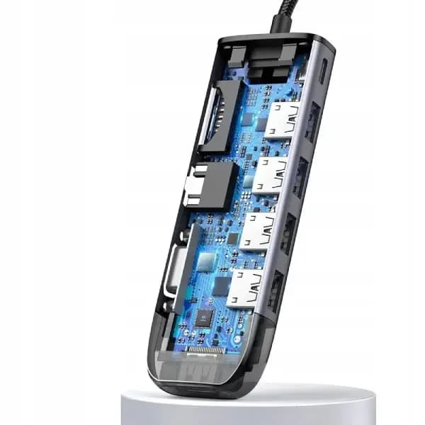 هاب 10 در 1 بیسوس مدل Mcdodo HU-7420 10 in 1 Type-c Gigabit Lan + Hdmi — تصویر ۲
