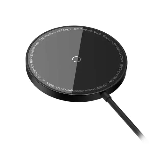 هولدر و شارژر وایرلس 15 وات بیسوس مدل Baseus Simple Mini3 Magnetic Wireless Charger 15W — تصویر ۳