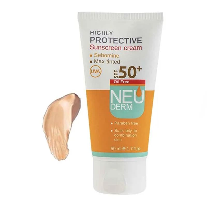 ضد آفتاب هایلی پروتکتیو رنگی تیره فاقد چربی SPF50 نئودرم