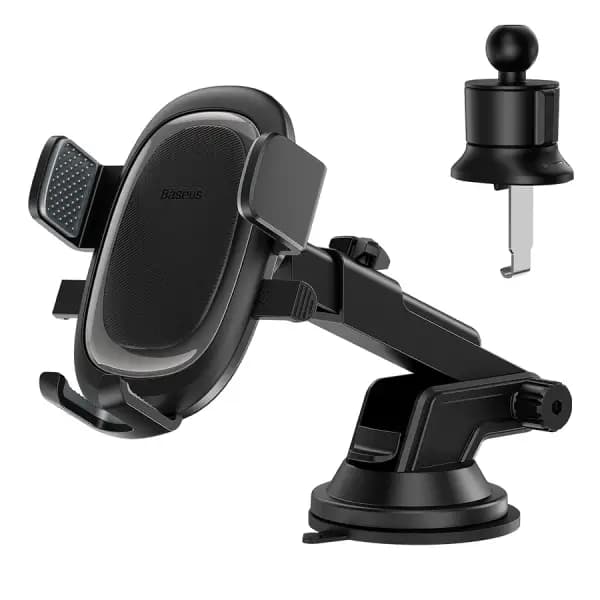 هولدر و پایه نگهدارنده گوشی خودرو بیسوس مدل Ultra Control Pro Series Clamp-Type Car Holder Set Cluster