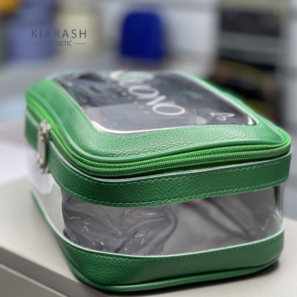 کیف آرایشی بونو مدل شفاف چرمی کد9030 — تصویر ۵
