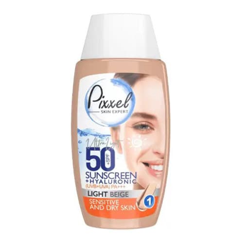 کرم ضد آفتاب رنگی پیکسل +SPF50 مدل بژ روشن پوست حساس و خشک Pixxel (کپی)