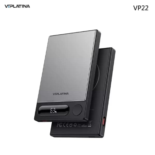 پاوربانک وایرلس 5000 هزار وی آی پلاتینا مدل VIPLATINA VP22