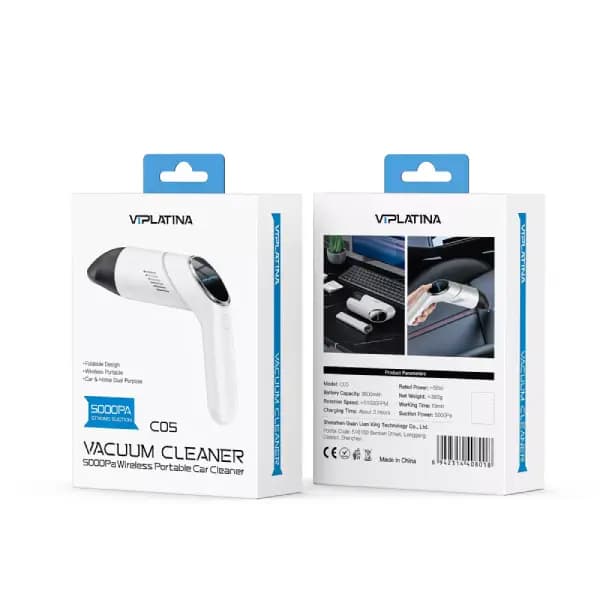 جاروشارژی تاشو خودرو وی آی پلاتینا مدل VIPLATINA C05 — تصویر ۲