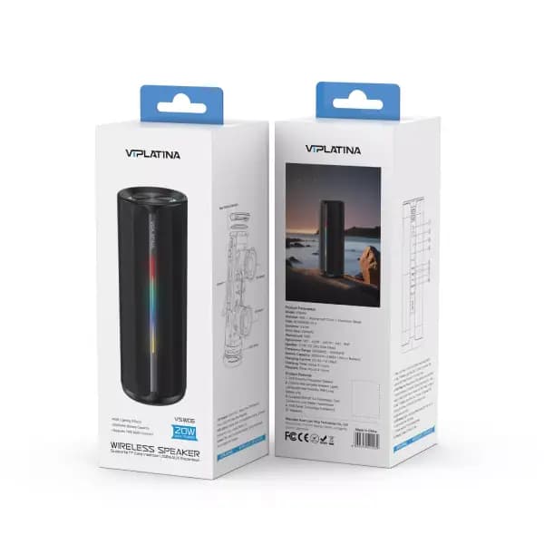 اسپیکر بلوتوثی قابل حمل 20 وات وی آی پلاتینا مدل VIPLATINA VSW06 — تصویر ۲