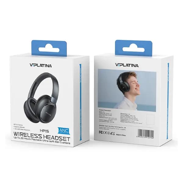 هدفون بلوتوث وی آی پلاتینا مدل VIPLATINA HP15 — تصویر ۲