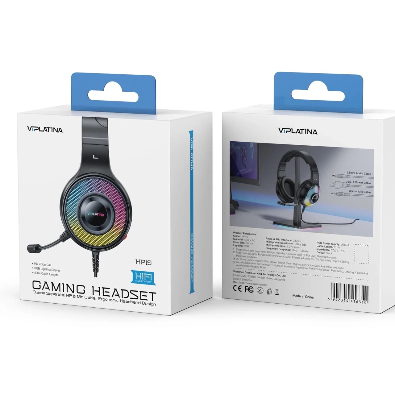 هدفون گیمینگ باسیم وی آی پلاتینا مدل VIPLATINA HP19 — تصویر ۷
