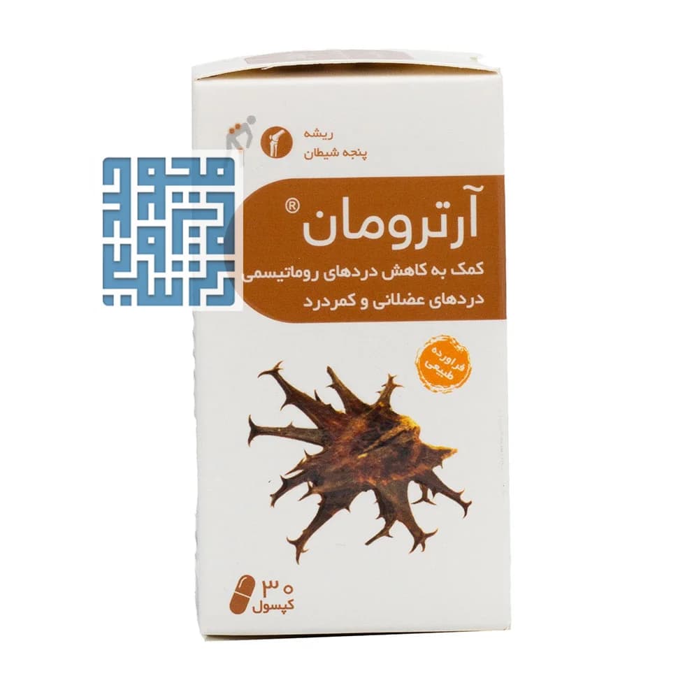 کپسول آرترومان پنجه شیطان 480 میلی گرم 30 عددی — تصویر ۶