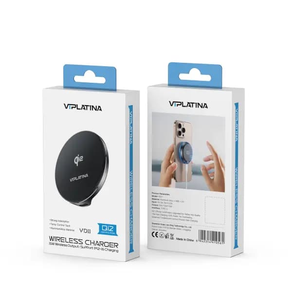 شارژر بی سیم با استاندارد Qi2 وی آی پلاتینا مدل VIPLATINA VD11 — تصویر ۲