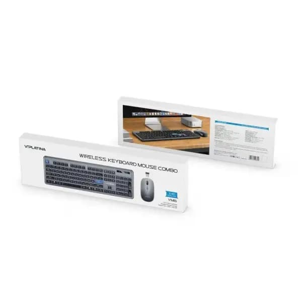 ست کیبورد و موس بی سیم وی آی پلاتینا مدل VIPLATINA VM15 Wireless Keyboard and Mouse Combo — تصویر ۲