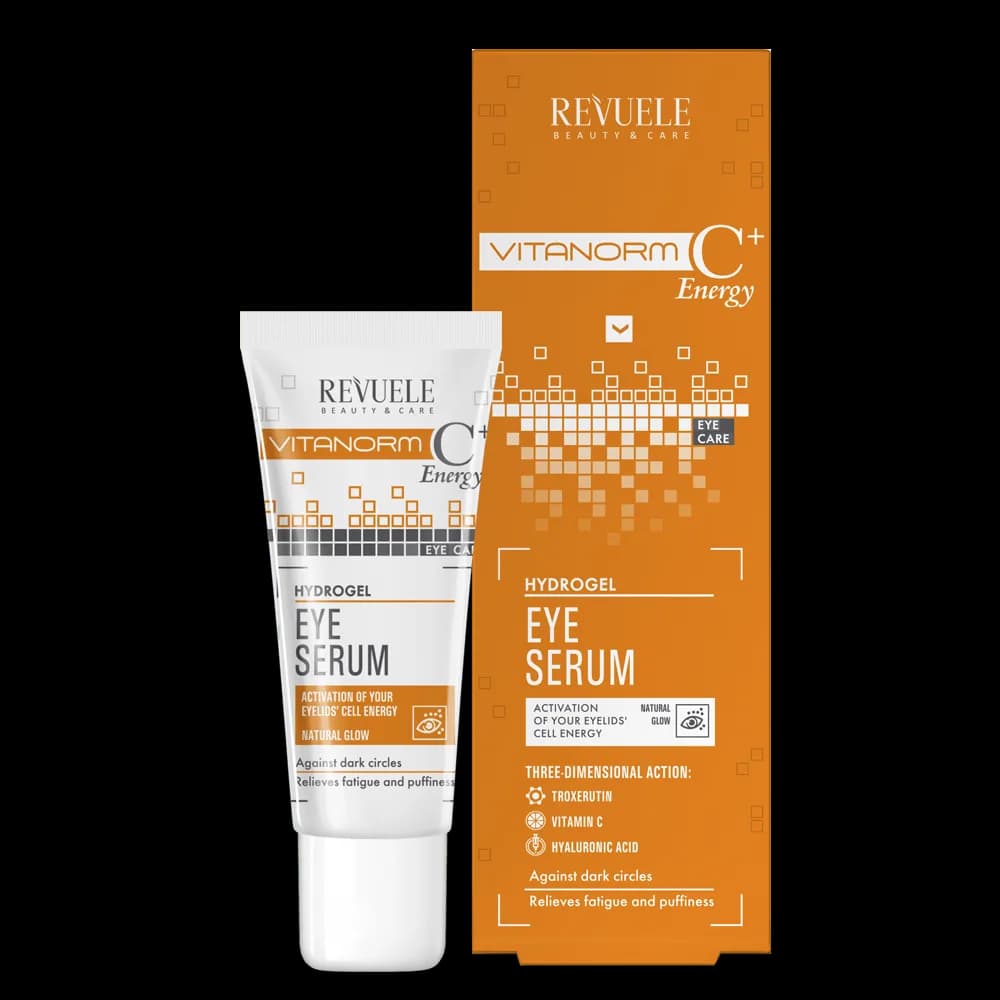 پرایمر آبرسان ویتامین سی ریول اصل انگلیسی 50 میل | Revuele VITANORM C + Energy Light makeup cream base Revuele VITANORM C+Energy Light Make-up Cream Base