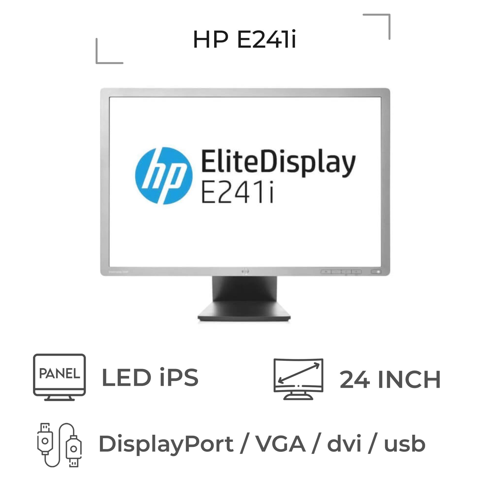 مانیتور استوک 24 اینچ HP EliteDisplay E241i