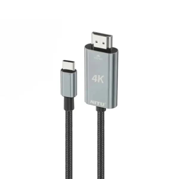 کابل تبدیل Type-C به HDMI طول 2 متر نیتو مدل Nitu NHI05