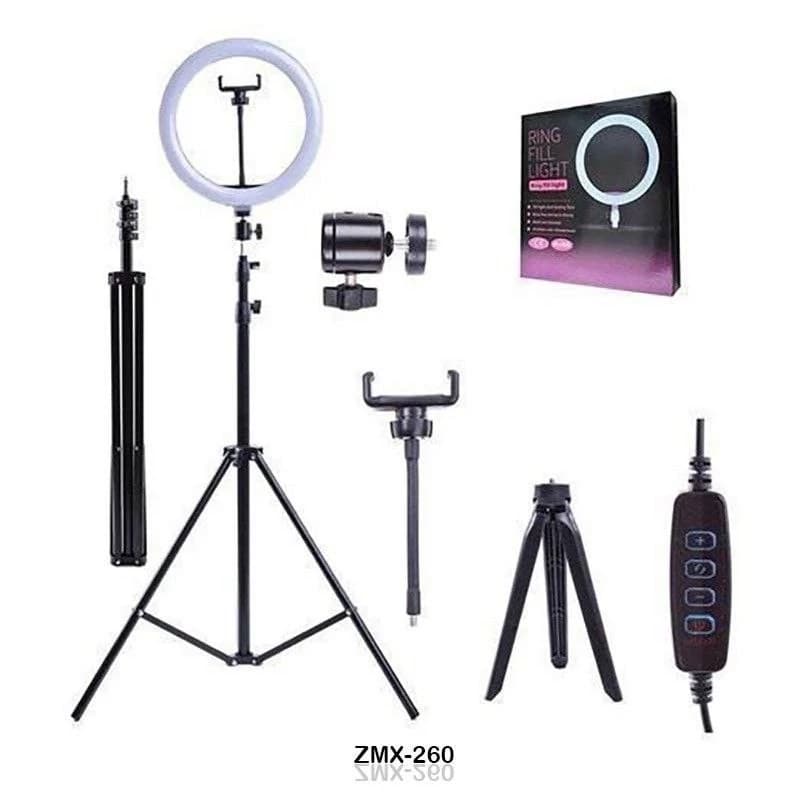 رینگ لایت 10 اینچ پایه دار پی نت مدل ZMX-260 — تصویر ۲