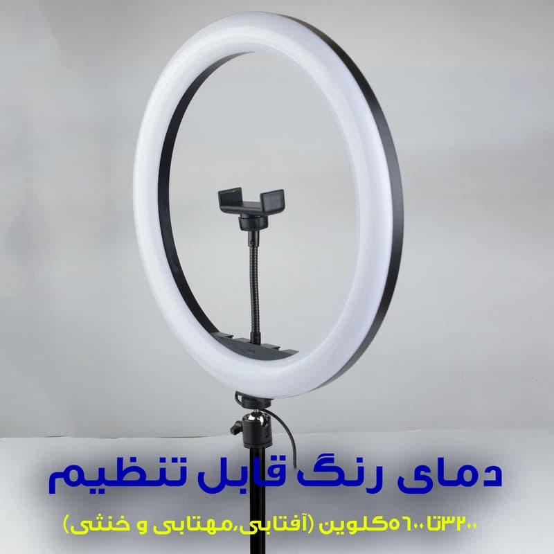 رینگ لایت 14 اینچ پایه دار پی نت مدل LJJ-36 — تصویر ۳